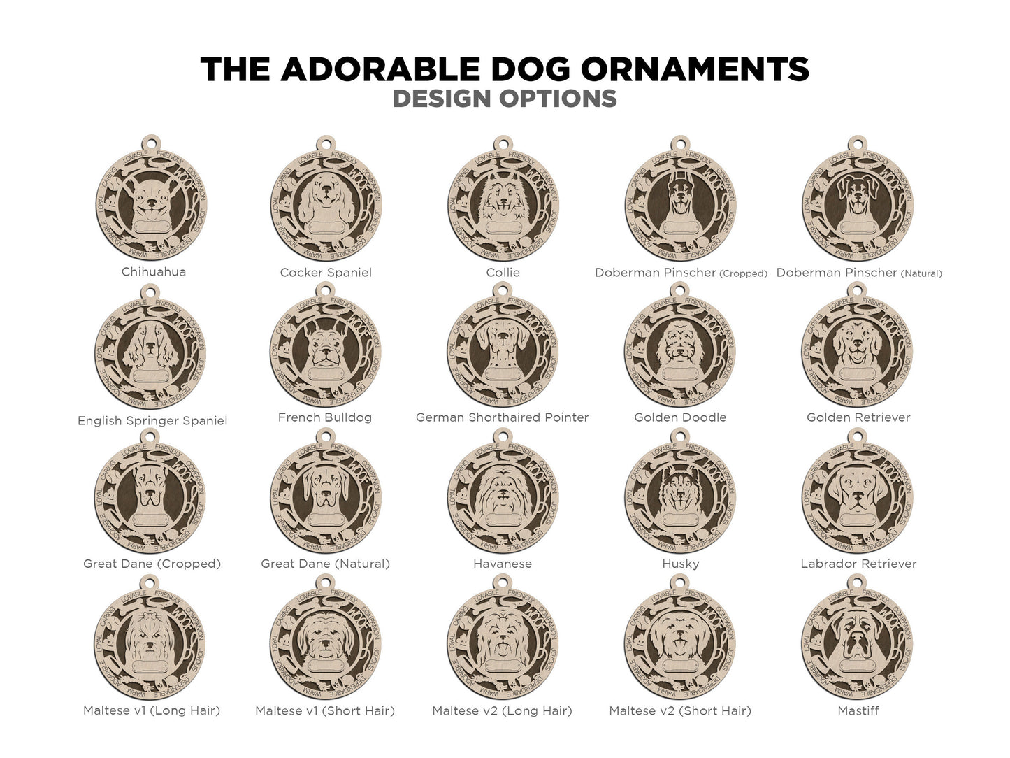 Adorable Dog Ornaments