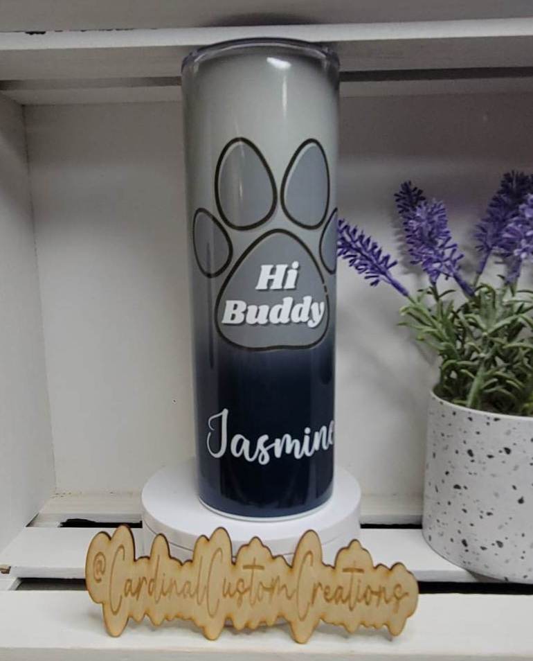 Silver to Blue Ombre