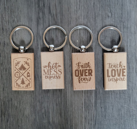 Wood Keychains